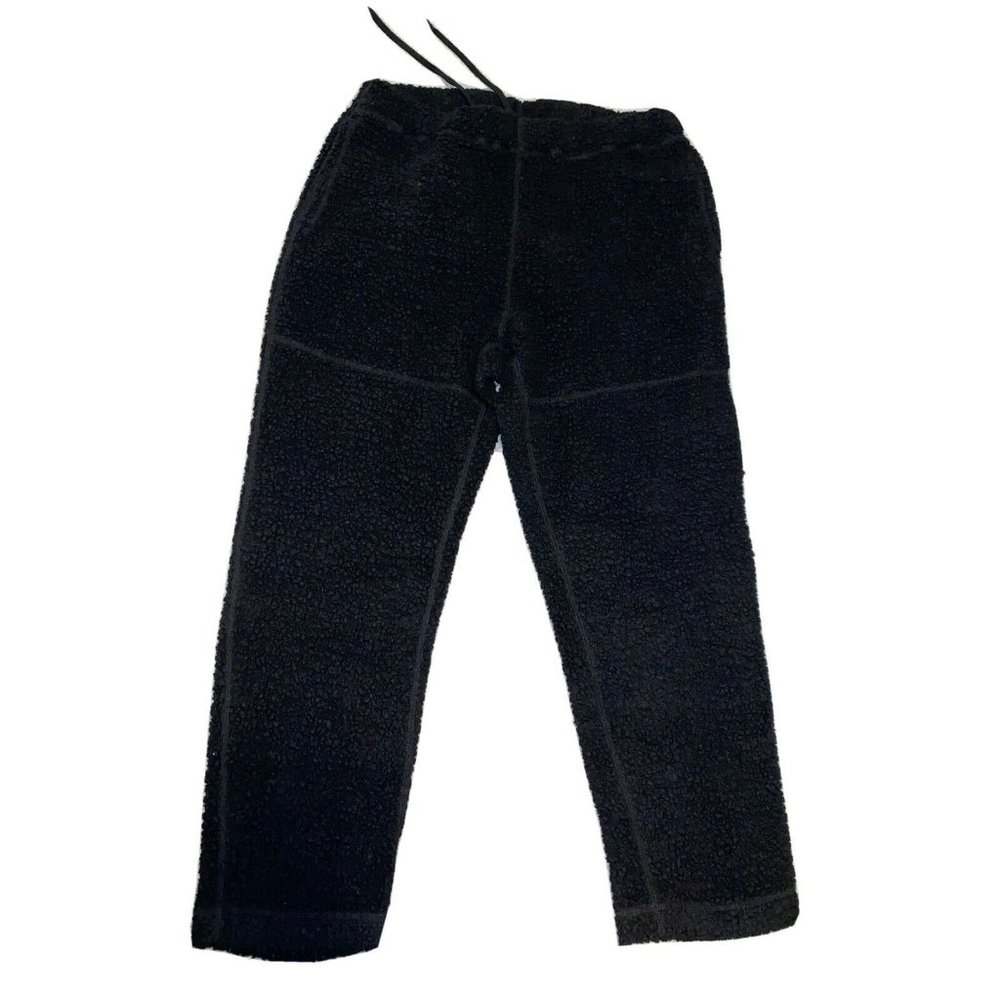N.HOOLYWOOD Black Boa Fleece Track Lounge Pant Black Size L